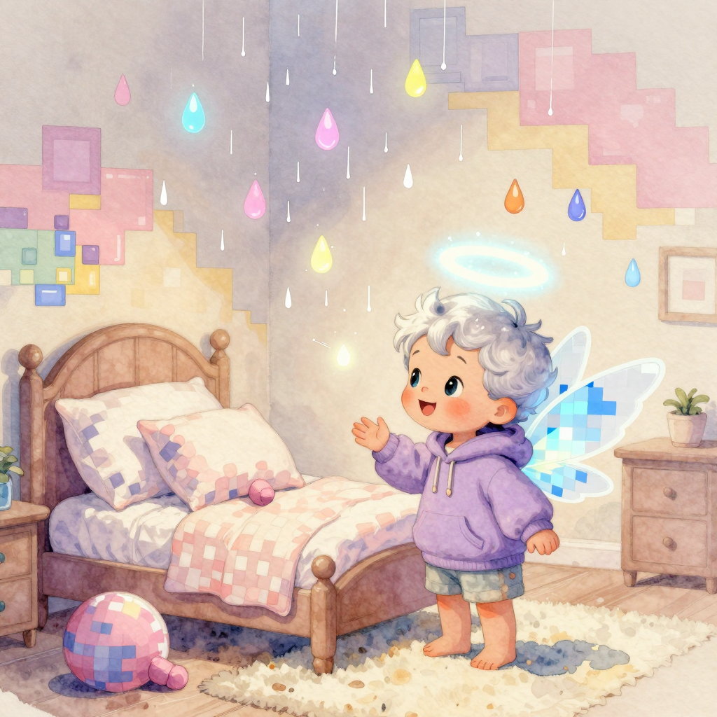 Glitchub and the Pixel Rain