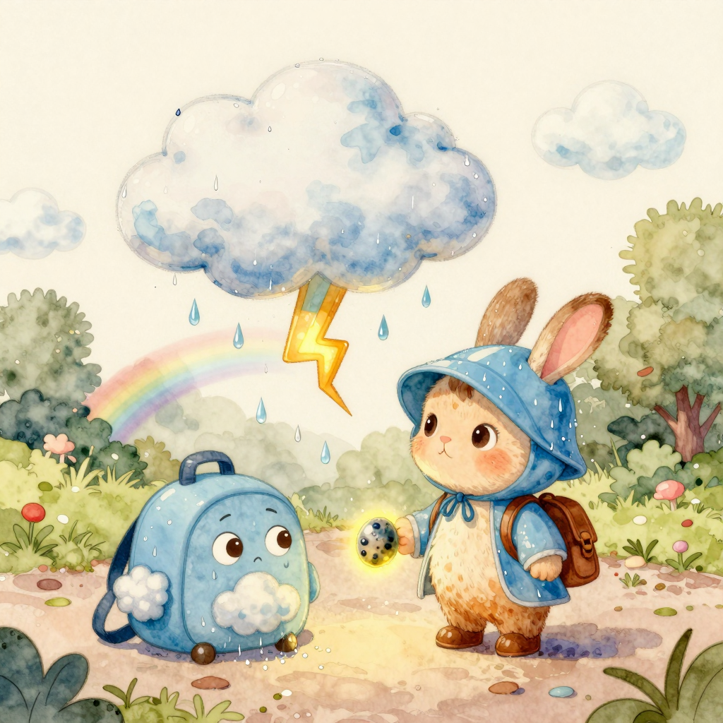 Nimbu and the Raincloud Backpack