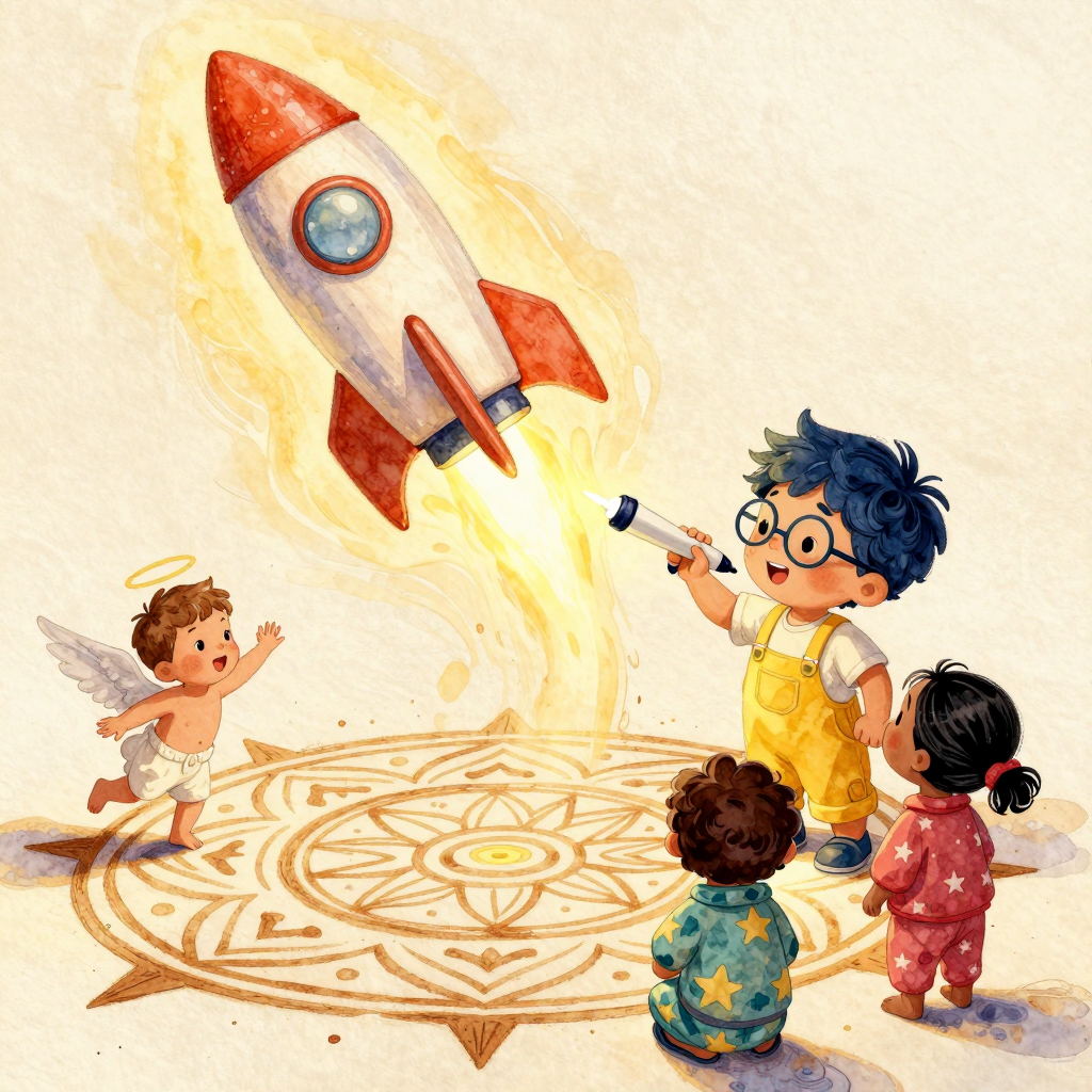 Pipixel and the Rangoli Rocket