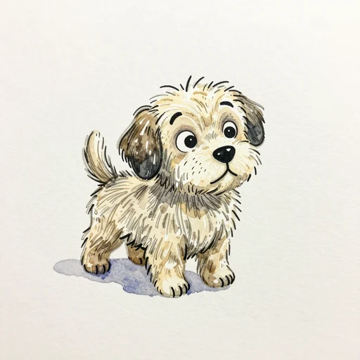 Scrawly portrait