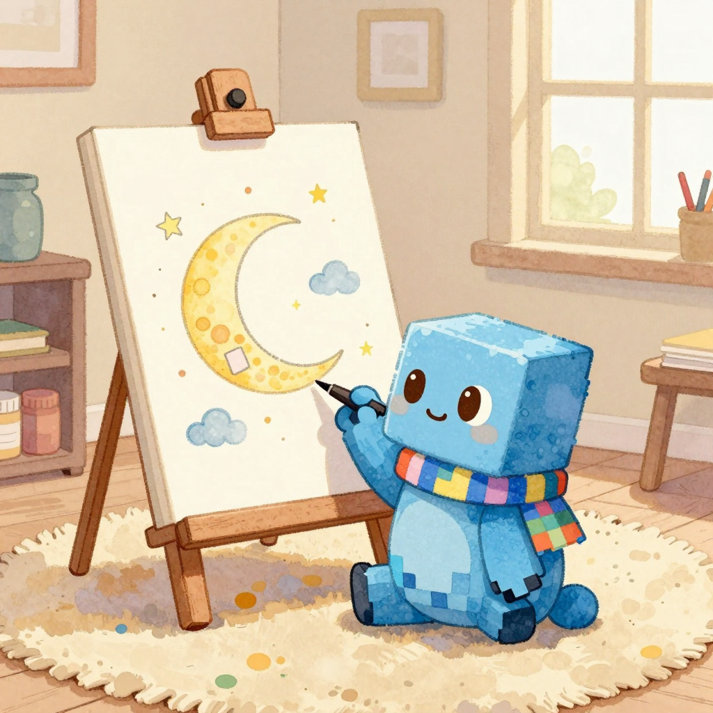 Moon Drawing Night