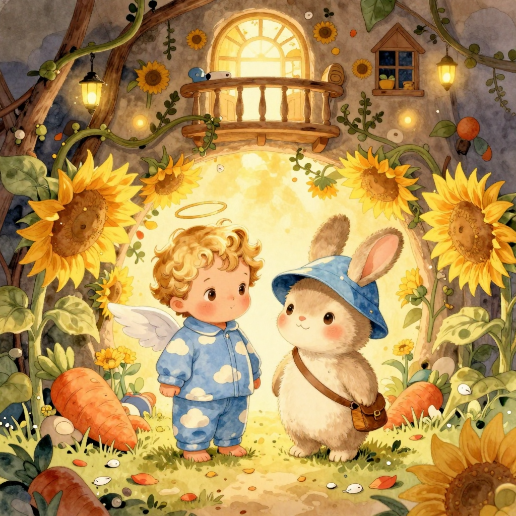 Chibub and Bunubu: The Sleepy Sunflower Tunnel